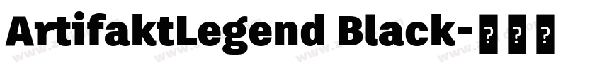 ArtifaktLegend Black字体转换